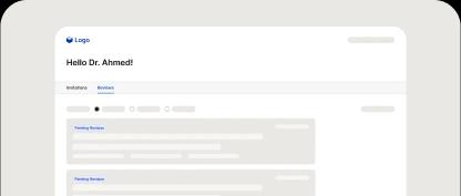 Author/Reviewer dashboard